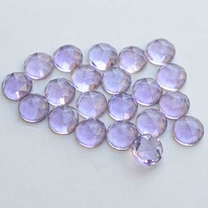 10mm Natural Brasil amatista Rosa corte cabujón redondo piedras preciosas sueltas tendencia VVS claridad amatista joyería a precio asequible - Product Image 2