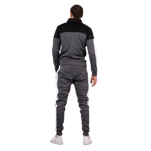 Conjunto de Sudadera con capucha Lisa para hombre, ropa deportiva de dos piezas para entrenamiento, chándal con cremallera, novedad de diseño - Product Image 2