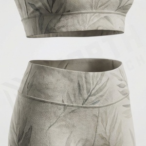 Conjunto de Leggings y Sujetador Deportivo para Yoga y Fitness con Impresión por Sublimación Personalizada de Marca Privada, Ropa Deportiva de Alta Gama - Product Image 5