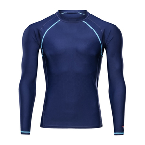 OEM Custom Breathable Eco-Friendly Anti-Bacterial Quick Dry Rash Guard for Men Spandex UPF50 Surf Diving <b>Compression</b> <b>Shirts</b> BJJ - Product Image 1
