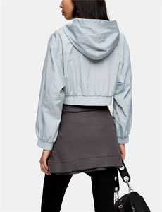 Chaqueta Corta de Nailon Personalizada para Ropa Deportiva, Cortavientos Ligera, Impermeable, para Correr y Deportes al Aire Libre - Product Image 6