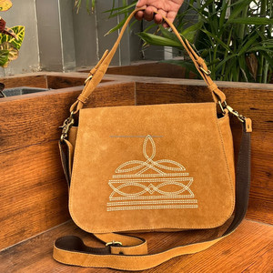 Nouveau concepteur en cuir suédé Style occidental botte Stich sac à bandoulière sac à main Offre Spéciale bohème femmes multi-usages sacs à main à bandoulière - Product Image 3