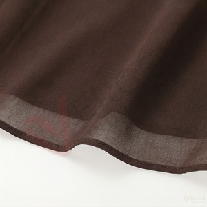 Women's Brown Chiffon <b>Skirt</b> High <b>Waist</b> <b>Elastic</b> Pleated A Line Midi <b>Skirt</b> - Product Image 6