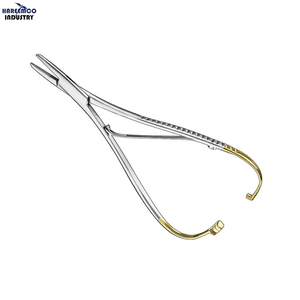 Portaagujas Manual Modificado LICHTENBERG de Marca Personalizada, Curvo, Certificado TC CE, Clase I Plateada, 30 Posiciones de Mandíbula - Product Image 1