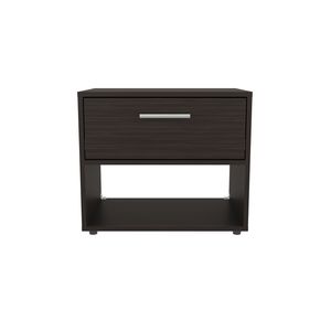 Comodino Alpine da 18 pollici con un cassetto e un ripiano, in noce scuro, per camera da letto e soggiorno - Product Image 6