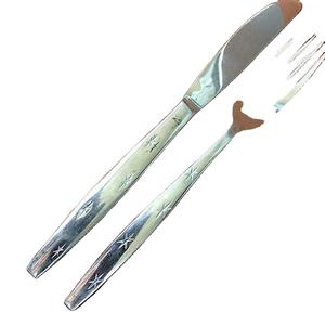 Ensemble de fourchettes couteau en acier, poignée unique, look moderne, couverts de haute qualité pour restaurant, mariage, maison hôtel - Product Image 1