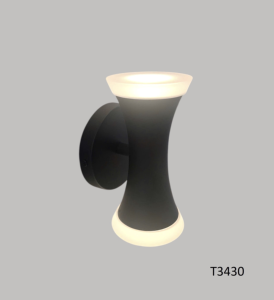 Lampe murale LED Lumetal Vietnam, ampoule E26 + LED 5W CRI≥80 CT 3000K, matériau : métal + acrylique, hauteur 38cm, indice de protection IP65, extérieur, AC 230V - Product Image 2