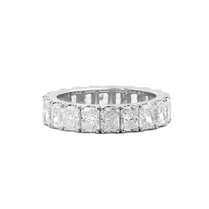 Bague éternelle en diamant radiant créé en laboratoire, taille radiant 4*3 mm, certifiée IGI, pour mariage et anniversaire - Product Image 4