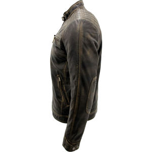 Chaqueta de cuero, personalizable en color, logotipo y talla, estilo urbano, cuello alto, producto de alta calidad - Product Image 5