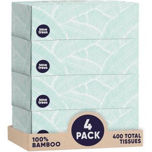 Mouchoirs en bambou 3 plis hypoallergéniques écologiques – 12 boîtes de 90 feuilles chacune, certifiés FSC et sans plastique - Product Image 1