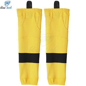 Custom Autumn Ice Hockey Team <b>Socks</b> Breathable Professional for <b>Training</b> Matches and Club Uniforms with Cuff & Bottom Logo - Product Image 1