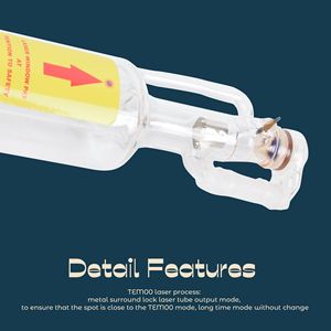 Tubo laser CO2 1064nm con fili metallici preconnessi per macchina per incisione laser ad alta velocità - Product Image 3