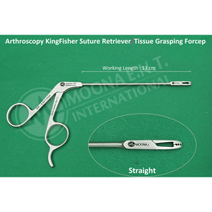 ชุดเครื่องมือคีมจับเนื้อเยื่อแบบ King-Fisher Suture Retriever สำหรับการผ่าตัดข้อแบบส่องกล้อง ความยาวใช้งาน 13 ซม. เครื่องมือศัลยกรรมกระดูก - Product Image 1
