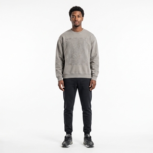 Sudadera de cuello redondo bordada para hombre de invierno |   Sudadera Informal de Marca Premium |   Fábrica Mayorista OEM ODM |   Logotipo Personalizado |   Bajo M - Product Image 1