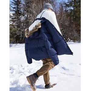 New Personalized Design Men <b>Parka</b> <b>Jackets</b> Wholesale Winter <b>Waterproof</b> Windproof Patchwork Cartoon Nylon Custom Logo - Product Image 2