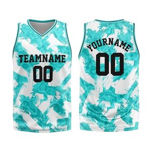 Maillot de basketball respirant sublimé en polyester léger, uniforme d'équipe personnalisé avec bordure élastique pour hommes et femmes - Product Image 1