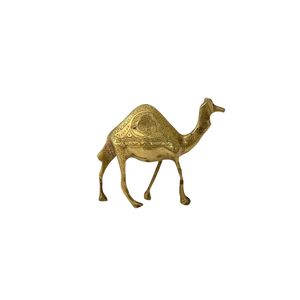 Traditional Indian Brass Camel Decorative Centerpiece for Dining <b>Table</b> Mantel Shelf and Gift Collection - Product Image 2