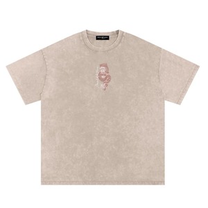 Camiseta Retro OEM 100% Algodón Grueso para Hombre, Talla Grande, Impresión DTG, Logotipo, Lavado Ácido, Estilo Vintage, Personalizada - Product Image 6