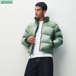 High Quality Solid Slim Fit Puffer <b>Jacket</b> <b>Men</b> Ultra Light Down Padding Hooded Windproof Casual Winter Parka - Product Image 1