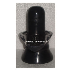 Fabricant de statues de Shivling en marbre noir fait main en Inde avec une finition fine et durable pour la décoration de la maison et du bureau - Product Image 4