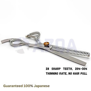 Ciseaux texturisants professionnels en acier inoxydable à 28 dents avec poignée ergonomique pour la mise en mèches et l'amincissement des cheveux - Product Image 3