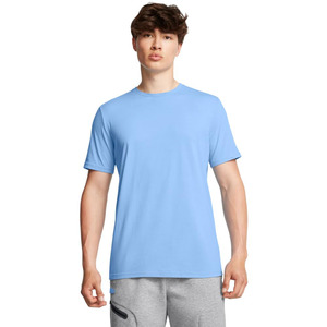 เสื้อยืดผู้ชายคุณภาพพรีเมียม เป็นมิตรกับสิ่งแวดล้อม ผ้าฝ้าย 100% แขนเสื้อแบบเรียบ ย้อมสีพื้น ทรงโอเวอร์ไซส์ รับสกรีนโลโก้ - Product Image 1