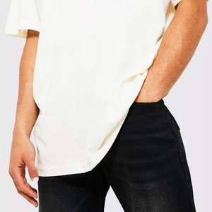 Camiseta Personalizada de Algodón Premium con Hombros Caídos, Talla Grande, Fabricante de Ropa al por Mayor con Etiqueta Privada OEM ODM - Product Image 6