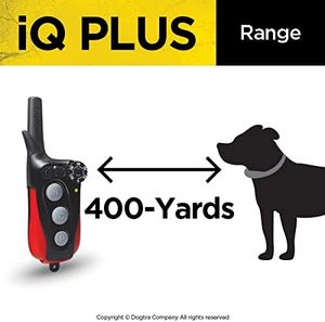 Dogtra iQ Plus Rechargeable Waterproof Remote <b>Dog</b> Training <b>E</b>-<b>Collar</b> with 400 Yard Range - Product Image 3