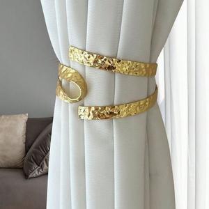 Attache de rideau haut de gamme, attache de rideau en métal, attache de rideau de luxe, support de rideau de fenêtre, pour maison et hôtel, en laiton et aluminium - Product Image 2