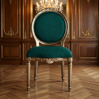 Fauteuil convertible de luxe capitonné pour salon, structure en teck massif, fauteuil d'appoint traditionnel rembourré en mousse haute densité