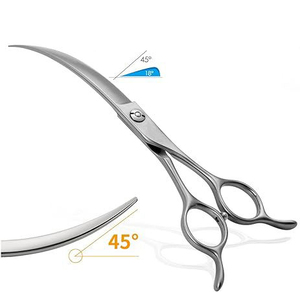 Professional Curved Grooming <b>Scissors</b> for <b>Dogs</b> Curved Shears Pet Grooming <b>Scissor</b> - Product Image 2