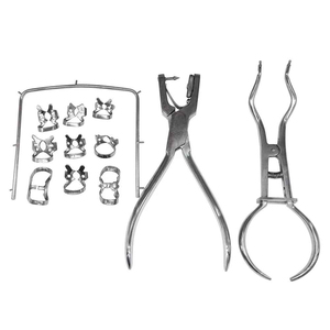 Kit de forceps dentaires professionnels en acier inoxydable certifié CE, pince à perforer, ensemble d'instruments dentaires de classe I - Product Image 6