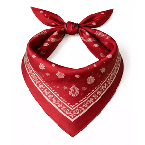 Foulard bandana léger en coton et soie imprimé cachemire, couleur unie, triangle, carré, décontracté, été, unisexe, couvre-chef - Product Image 2