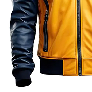 High Quality New Fashion Men's <b>Leather</b> <b>Jacket</b> Solid/Plaid Windproof Eco-Friendly Breathable <b>Long</b> Sleeves Streetwear Winter Coat - Product Image 6