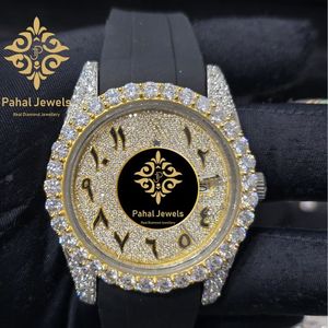 นาฬิกาข้อมือผู้หญิง Pahal Jewels หรูหรา ระบบจักรกลอัตโนมัติ ตัวเรือนทอง ขนาด 40 มม. หน้าปัดทรงกลม สายขนาด 20 มม. เรืองแสง ดีไซน์ทันสมัย - Product Image 1