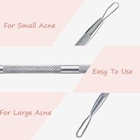 Extractor de Puntos Negros 2 en 1 UBI de Acero con Alto Contenido de Carbono, Herramienta Profesional para Eliminar Comedones, Cuidado de la Piel