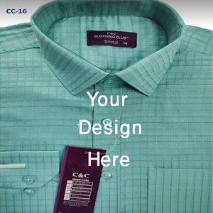 Suministro directo de fábrica desde Bangladesh 100% Camisa de algodón sólido para hombre con logotipo personalizado Manga larga Ropa formal informal para otoño - Product Image 6