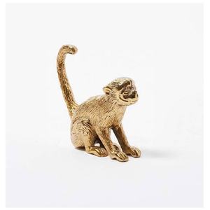 Estatua de Mono de Aluminio Fundido de Diseño Premium con Escultura Decorativa para Sala de Estar, Oficina, Escritorio y Decoración de Interiores - Product Image 1