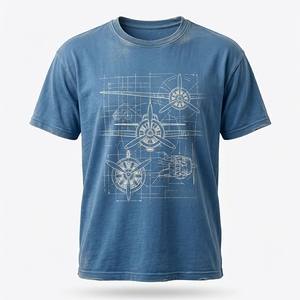 เสื้อยืดลายวินเทจจากโรงงานโดยตรง พร้อมส่ง รับผลิตเสื้อผ้าแบรนด์ส่วนตัว เสื้อผ้าสตรีทแวร์ทรงโอเวอร์ไซส์ ผ้าคอตตอนเจอร์ซีย์ ล้างสีแบบแอซิดวอช - Product Image 1