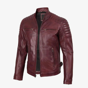 Veste en cuir à prix avantageux, veste en cuir de super qualité, veste en cuir d'hiver, couleur personnalisée, veste en cuir pour homme - Product Image 4