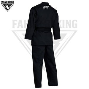 ชุดคาราเต้คุณภาพพรีเมียม สีดำล้วน ระบายอากาศได้ดี น้ำหนักเบา สำหรับผู้ใหญ่ทุกเพศ ผลิตจากผ้าโพลีเอสเตอร์ผสมฝ้าย ผลิตในประเทศปากีสถาน - Product Image 3