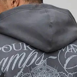 Sudadera con Capucha para Hombre, Corte Regular, Estampado por Sublimación, Estilo Casual Otoñal, Tejido de Felpa, 100% Algodón, Transpirable - Product Image 6
