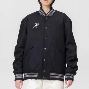 Diseño de logotipo bordado personalizado ropa de mujer chaqueta 2023 nueva moda Lettermen béisbol acolchado tejido invierno lana transpirable - Product Image 6