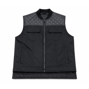 Chaleco de cuero de moto de alta calidad a bajo precio, Chaleco de cuero de moto ligero con logotipo personalizado para hombre a la venta - Product Image 4