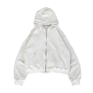 OEM 2026 Nouveau Sweat à Capuche Zippé Streetwear Personnalisé avec Logo Brodé Homme Femme Manches Unies Imprimées Oversize en Coton Molletonné - Product Image 6