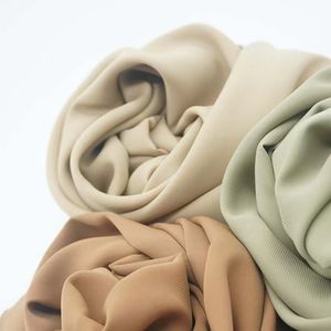 Women's Lightweight Solid Colours Hijab Polyester Long <b>Scarf</b> All Seasons Daily Wear Fashion Shawl - Product Image 3