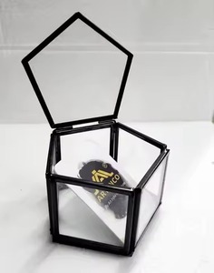 Creative Metal & Glass Jewelry <b>Box</b> Artistic <b>Trinket</b> Organizer for Jewelry Rings Earrings Necklace Bracelet Bedroom Display - Product Image 6