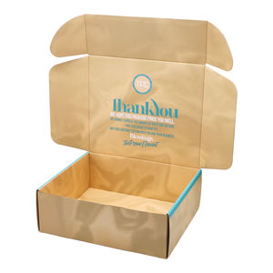 Caja de Embalaje de Papel Corrugado Ecológica <span class=keywords><strong>para</strong></span> Envíos por Correo, con Logotipo Personalizado Impreso, <span class=keywords><strong>para</strong></span> Embalaje de Productos de Cuidado de la Piel/Belleza/Ropa - Product Image 3