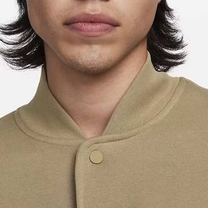 Nouvelle veste universitaire de baseball personnalisée pour hommes, vente en gros, en toile, avec lettres brodées sur le devant, coupe-vent, réversible, pour l'hiver - Product Image 3