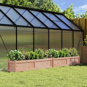 Legno massello Douglas 2 pezzi fioriere da giardino di qualità Premium vasi da fiori e fioriere - Product Image 1